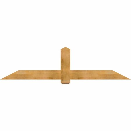 Ekena Millwork Eugene Rough Sawn Timber Gable Bracket, Western Red Cedar, 84"W x 21"H x 2"D x 6"F, 6/12 Pitch GBW084X21X0206EUG00RWR